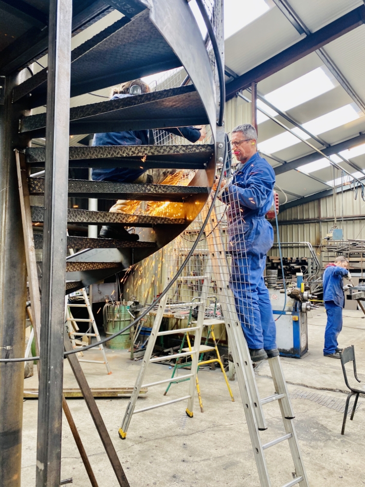 MORIN METALLERIE Escalier Saint Brieuc ATELIER 1